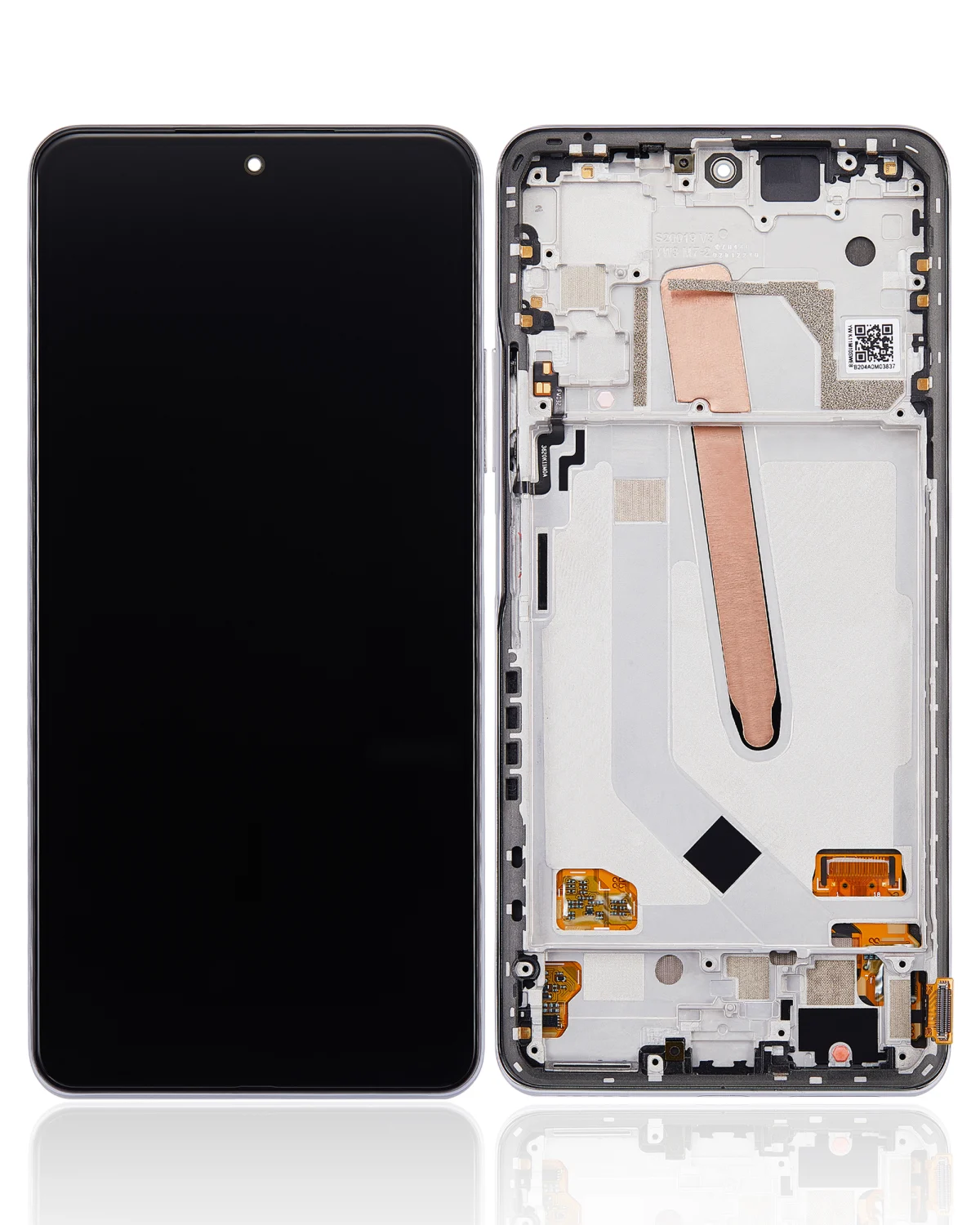 Xiaomi Poco F3 İle Uyumlu Ekran Dokunmatik Çerçeveli (Amoled Ekran) (Arctic White)