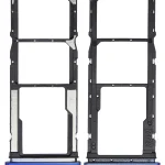 Xiaomi Poco M2 İle Uyumlu Çift Sim Kart Tepsisi (Mavi)