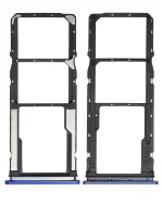 Xiaomi Poco M2 İle Uyumlu Çift Sim Kart Tepsisi (Mavi)