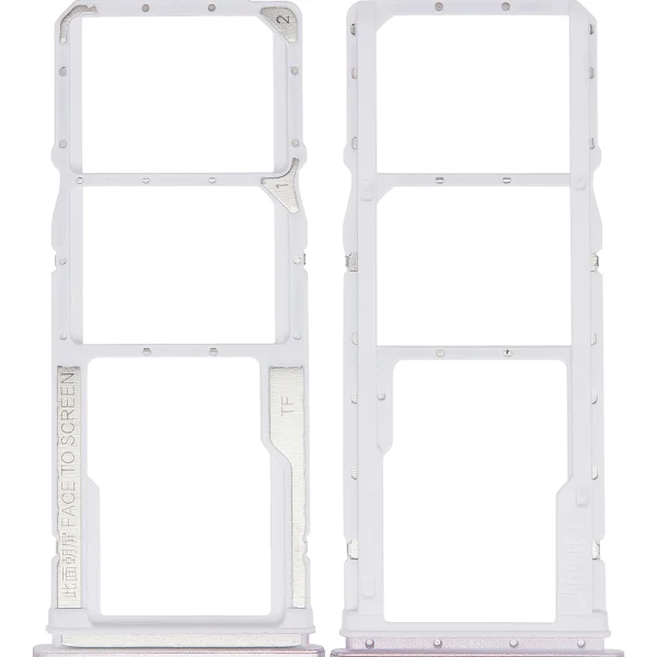 Xiaomi Poco M2 İle Uyumlu Çift Sim Kart Tepsisi (Pembe)