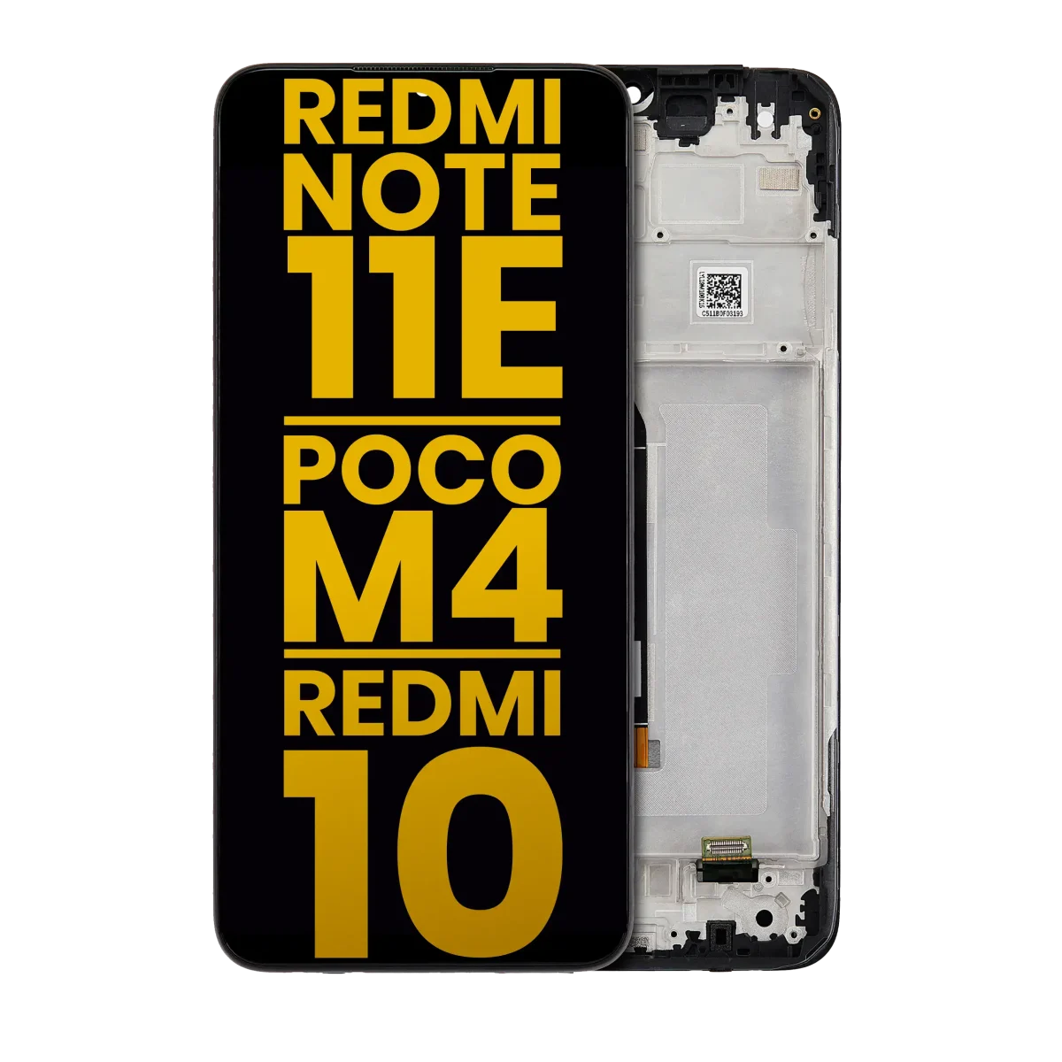 Xiaomi Poco M4 İle Uyumlu Ekran Dokunmatik Çerçeveli Orijinal (Tüm Renkler Uyumlu)