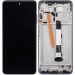 Xiaomi Poco X3 İle Uyumlu Ekran Dokunmatik Çerçeveli (Orijinal) (Phantom Black)