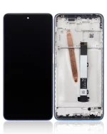 Xiaomi Poco X3 Pro İle Uyumlu Ekran Dokunmatik Çerçeveli (Orijinal) (Frost Blue)