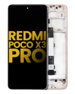 Xiaomi Poco X3 Pro İle Uyumlu Ekran Dokunmatik Çerçeveli (Orijinal) (Metal Bronz) - Görsel 2