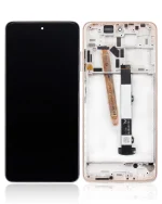 Xiaomi Poco X3 Pro İle Uyumlu Ekran Dokunmatik Çerçeveli (Orijinal) (Metal Bronz)