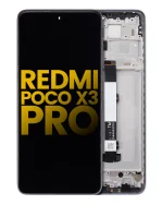 Xiaomi Poco X3 Pro İle Uyumlu Ekran Dokunmatik Çerçeveli (Orijinal) (Phantom Black) - Görsel 2