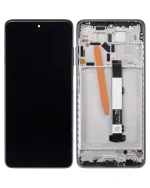 Xiaomi Poco X3 Pro İle Uyumlu Ekran Dokunmatik Çerçeveli (Orijinal) (Phantom Black)