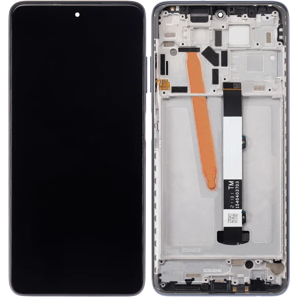 Xiaomi Poco X3 Pro İle Uyumlu Ekran Dokunmatik Çerçeveli (Orijinal) (Phantom Black)