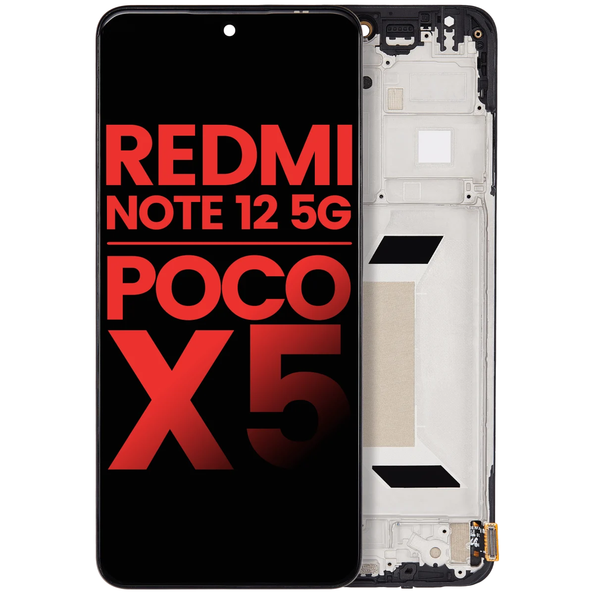 Xiaomi Poco X5 İle Uyumlu Ekran Dokunmatik Çerçeveli A Plus Kalite - Görsel 2