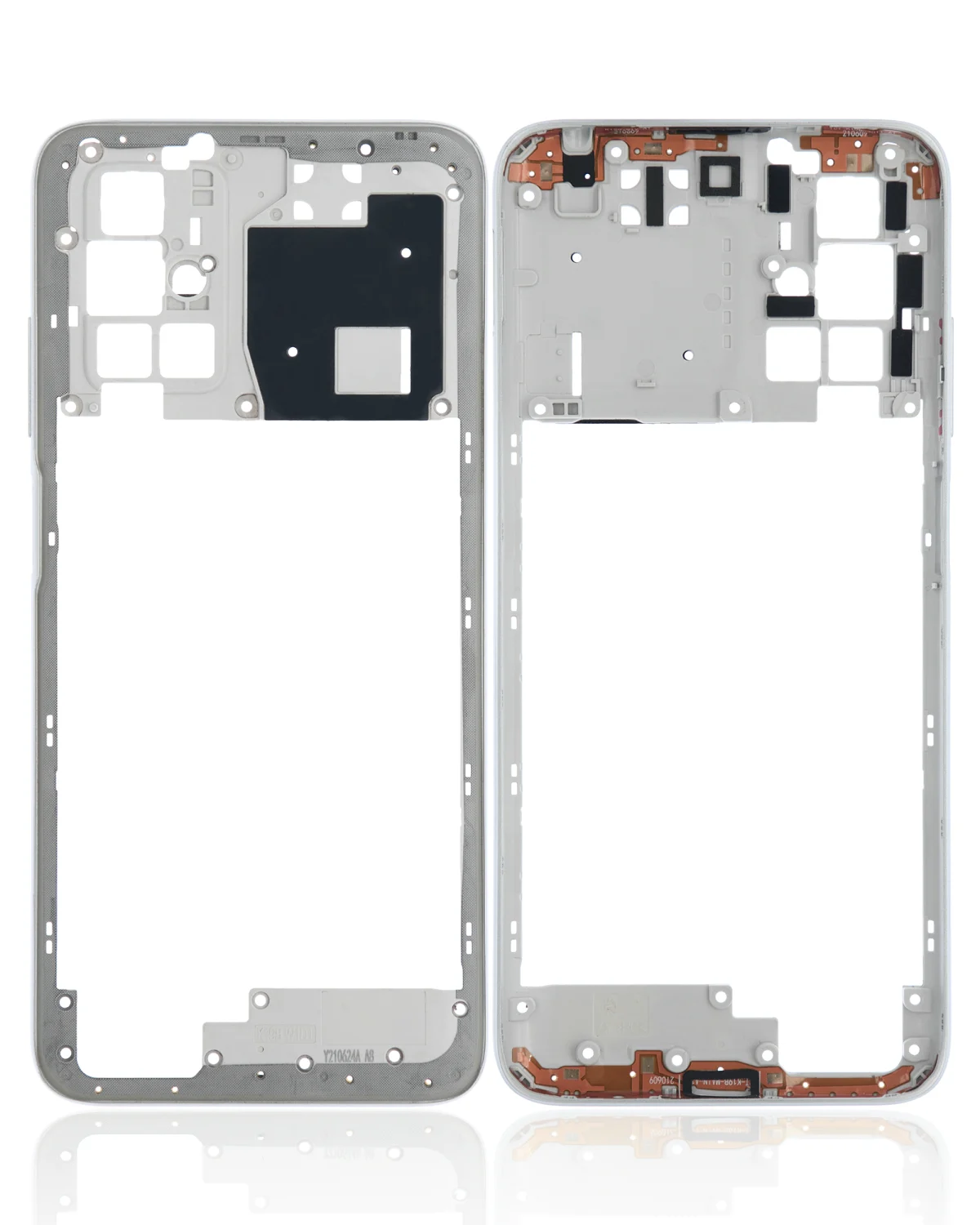 Xiaomi Redmi 10 İle Uyumlu Çakıl Beyazı)  Orta Kasası