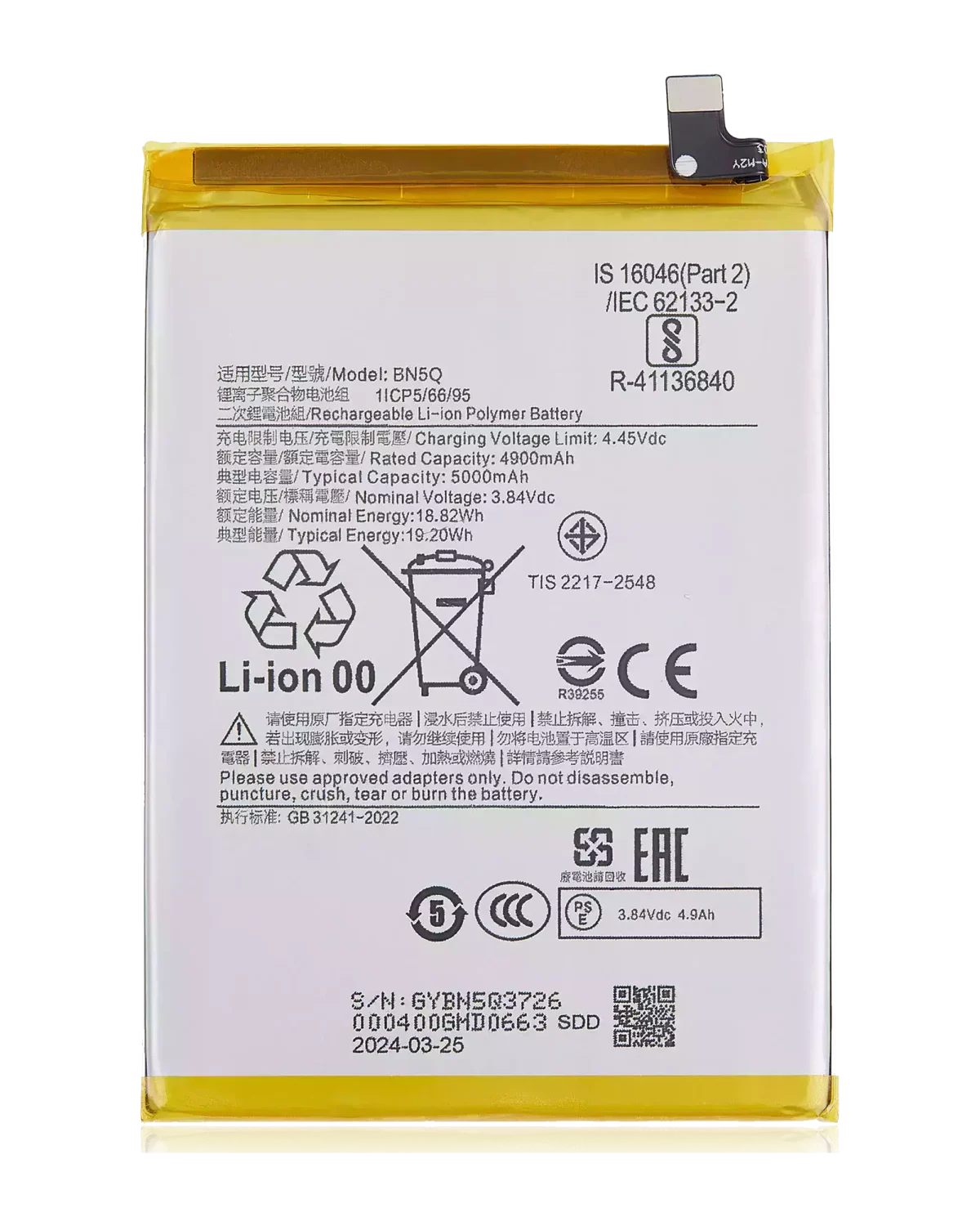 Xiaomi Redmi 13C İle Uyumlu BN5Q) Batarya Pil Orijinal - Görsel 6