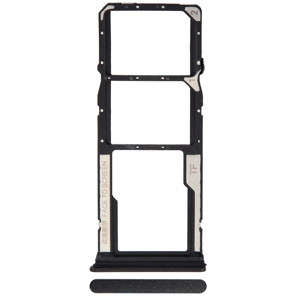Xiaomi Redmi 13R İle Uyumlu Sim Kart Tepsisi (Siyah) - Görsel 2