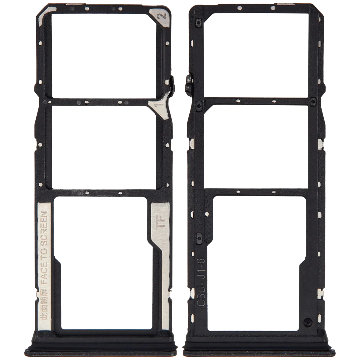 Xiaomi Redmi 13R İle Uyumlu Sim Kart Tepsisi (Siyah)