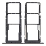 Xiaomi Redmi 7A İle Uyumlu Çift Sim Kart Tepsisi (Mat Siyah)
