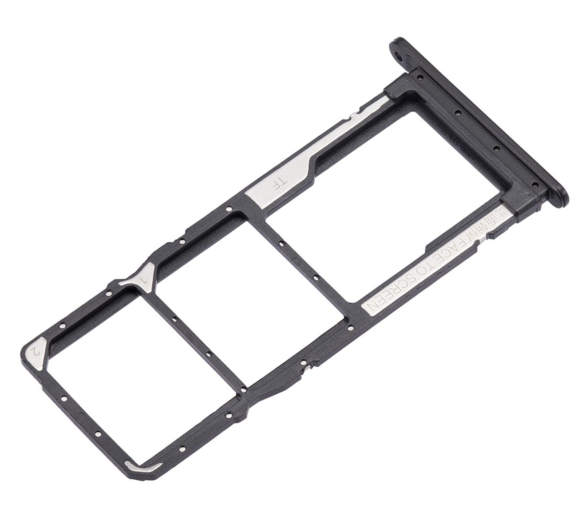 Xiaomi Redmi 7A İle Uyumlu Çift Sim Kart Tepsisi (Mat Siyah) - Görsel 3