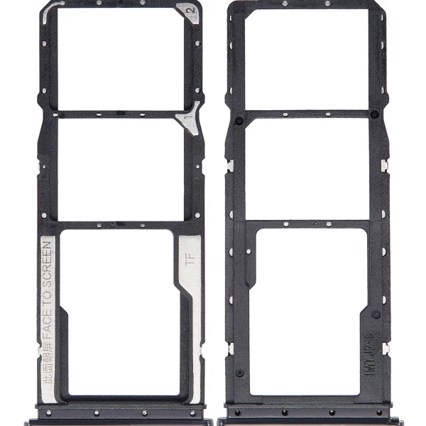 Xiaomi Redmi 8 İle Uyumlu Çift Sim Kart Tepsisi (Onyx Siyah)