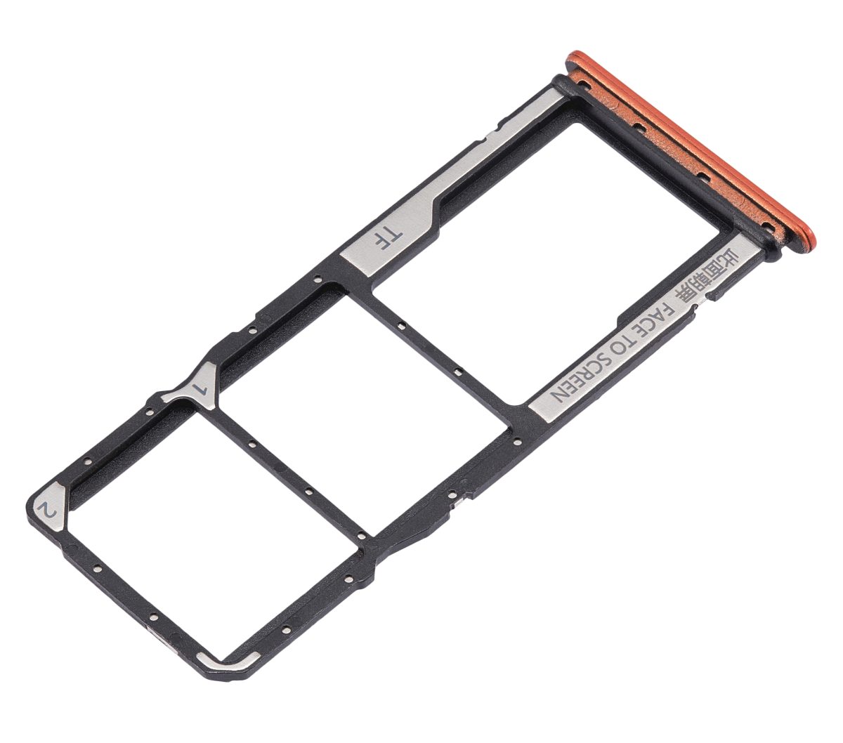 Xiaomi Redmi 9C İle Uyumlu Çift Sim Kart Tepsisi (Turuncu) - Görsel 3