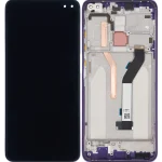 Xiaomi Redmi K30 4G İle Uyumlu Ekran Dokunmatik Çerçeveli (Mor)