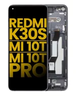 Xiaomi Redmi K30S İle Uyumlu Ekran Dokunmatik Çerçeveli (Orijinal - Kozmik Siyah) - Görsel 2