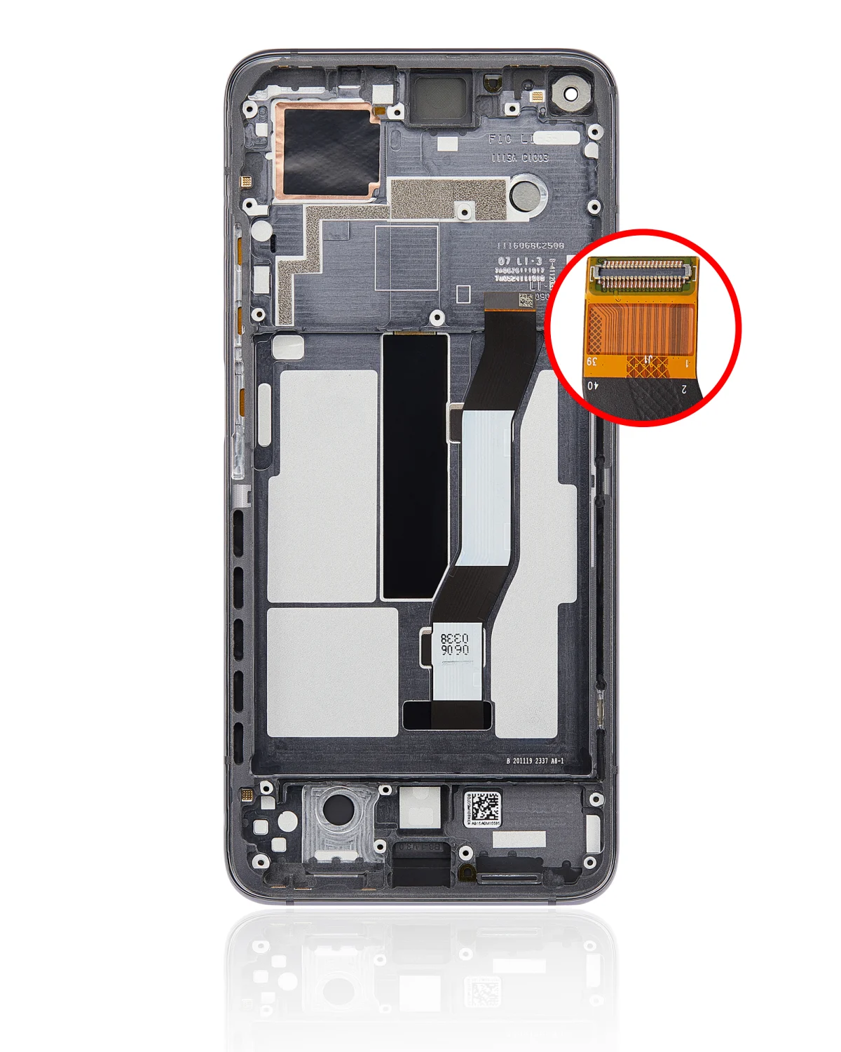 Xiaomi Redmi K30S İle Uyumlu Ekran Dokunmatik Çerçeveli (Orijinal - Kozmik Siyah) - Görsel 4