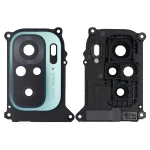 Xiaomi Redmi Note 10 İle Uyumlu Aqua Green) Orijinal  Braketli / Çerçeveli Arka Kamera Lensi