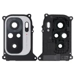 Xiaomi Redmi Note 10 İle Uyumlu Çakıl Beyazı) Orijinal  Braketli / Çerçeveli Arka Kamera Lensi