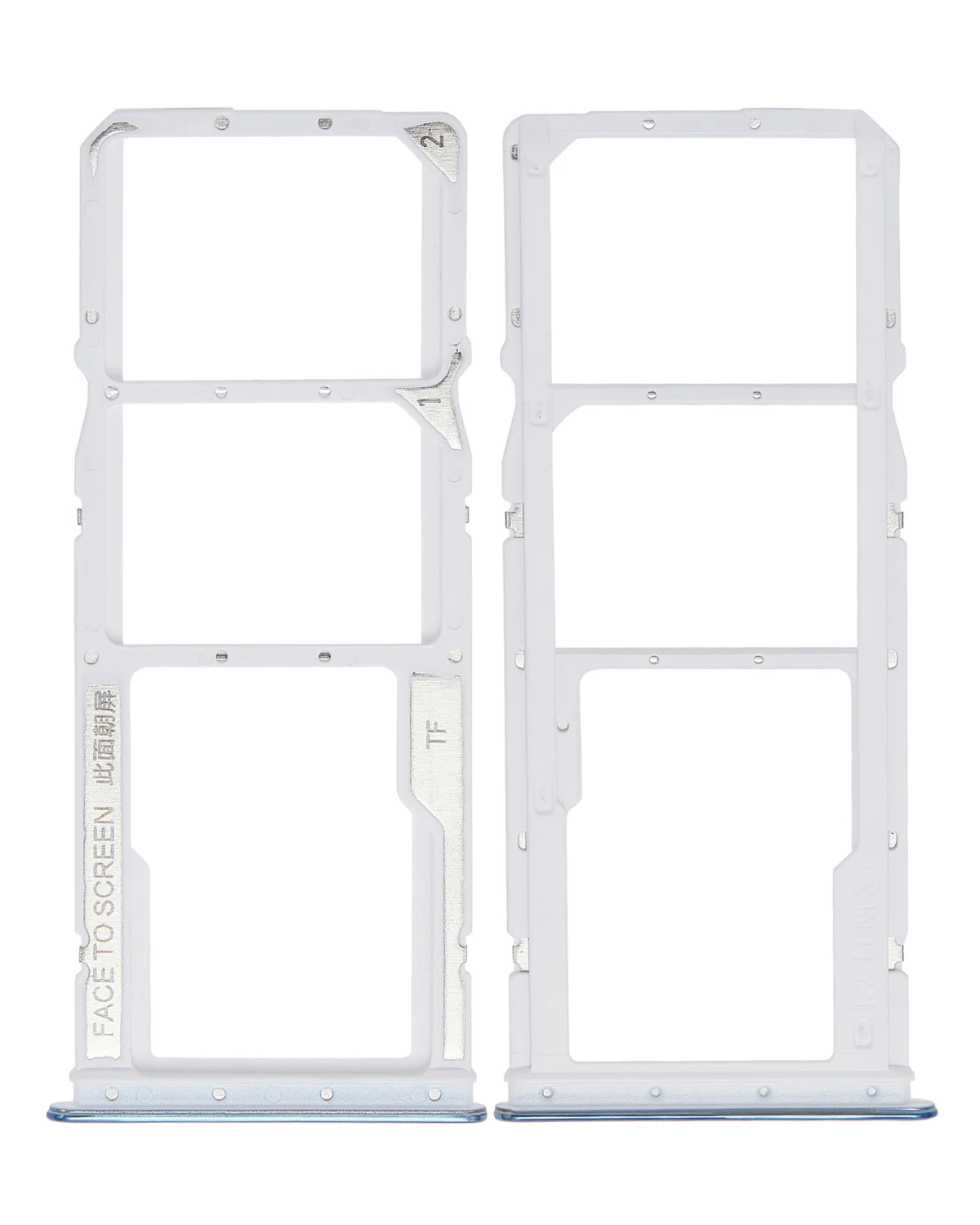 Xiaomi Redmi Note 10 Pro İle Uyumlu Çift Sim Kart Tepsisi (Buzul Mavisi)