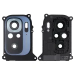 Xiaomi Redmi Note 10S İle Uyumlu Braketli Çerçeveli Arka Kamera Lensi (Grafit Gri) Orijinal