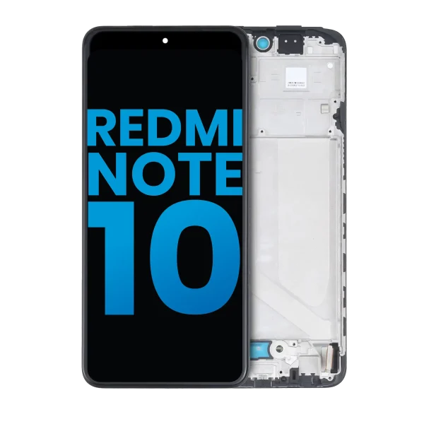 Xiaomi Redmi Note 10S İle Uyumlu Ekran Dokunmatik Çerçeveli A Kalite (Tüm Renkler Uyumlu)