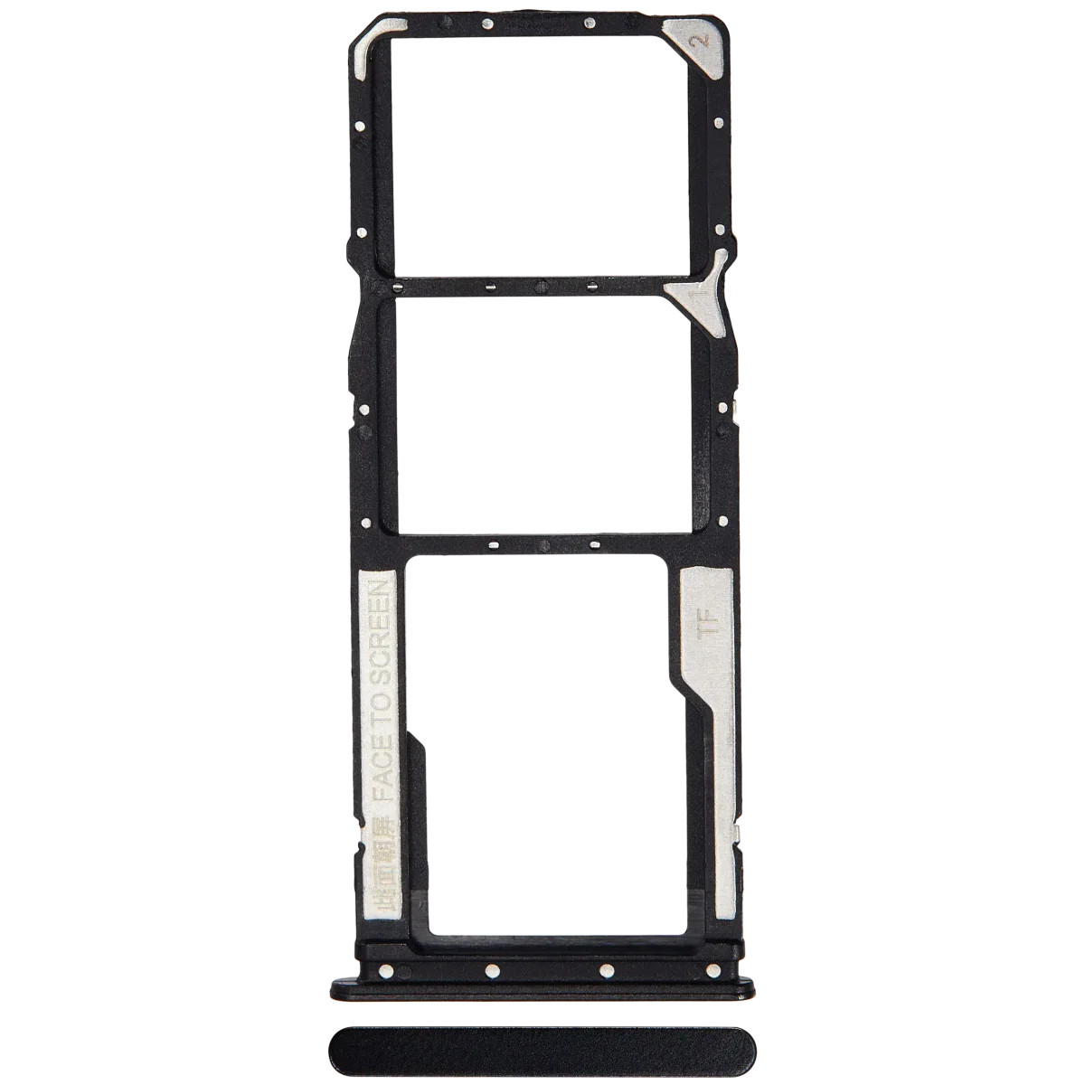 Xiaomi Redmi Note 11E İle Uyumlu Çift Sim Kart Tepsisi / Note 11E 5G (Thunder Black) - Görsel 2