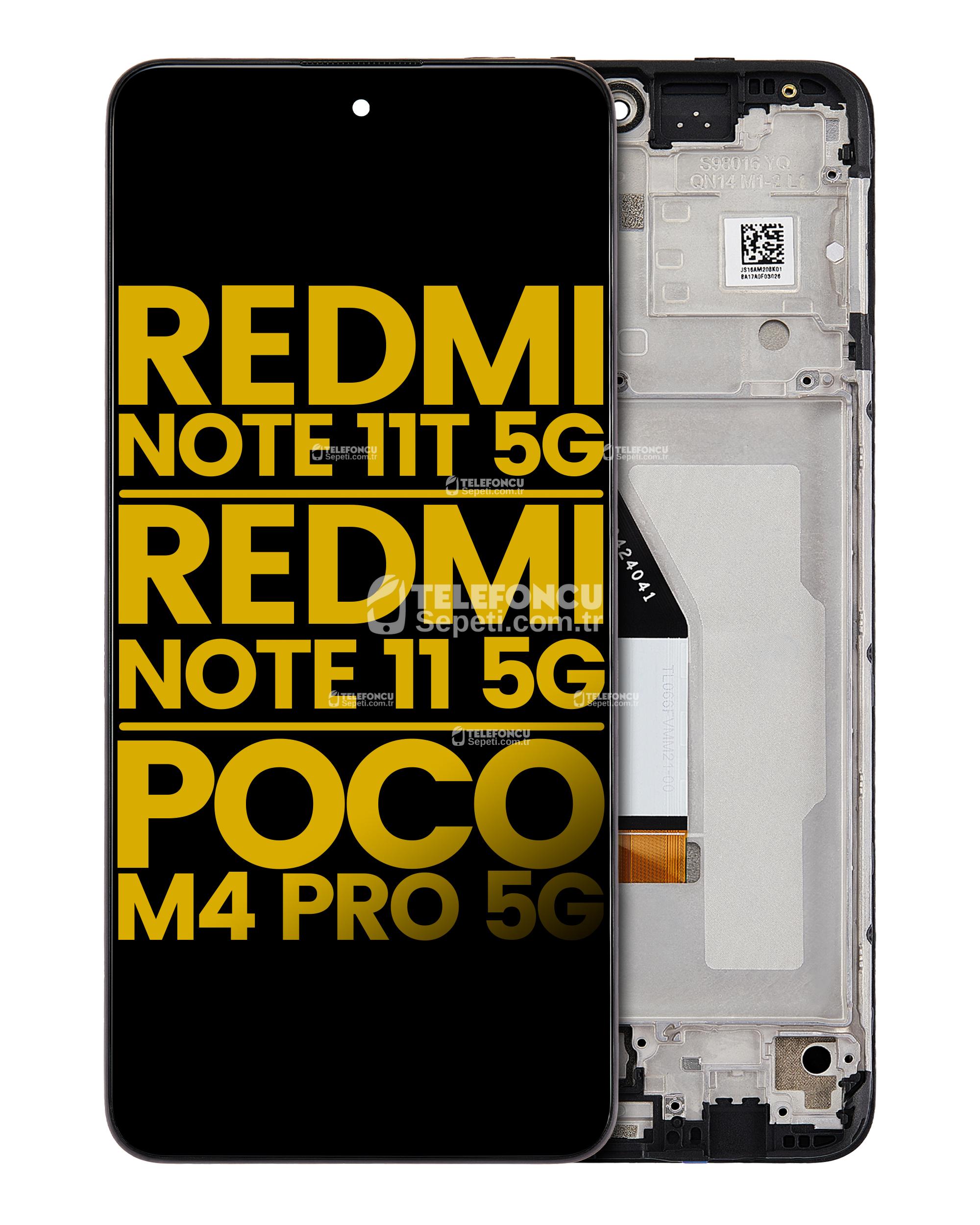 Xiaomi-Redmi-Note-11T-5G-Ile-Uyumlu-Cerceveli-Ekran-Dokunmatik-Orijinal-Tum-Renkler-Uyumlu-2 Xiaomi Redmi Note 11T 5G İle Uyumlu Çerçeveli Ekran Dokunmatik Orijinal (Tüm Renkler Uyumlu) - Görsel 3