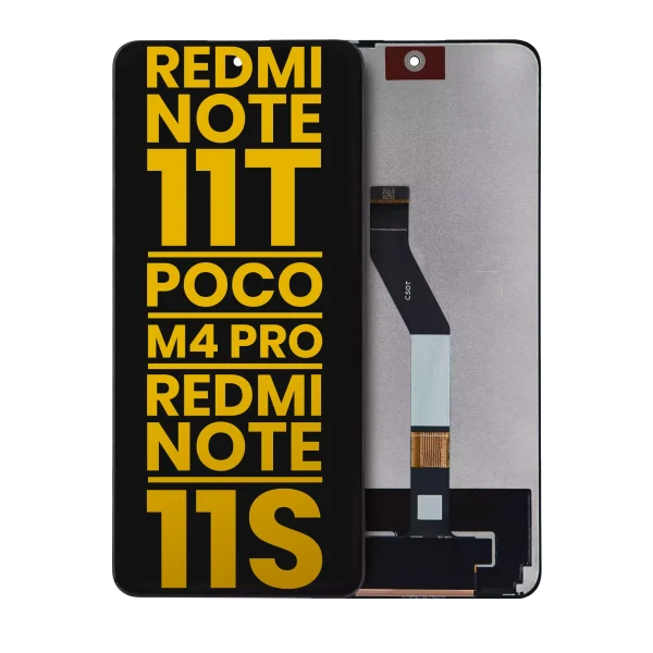 Xiaomi Redmi Note 11T 5G İle Uyumlu Ekran Dokunmatik Çerçevesiz Orijinal (Tüm Renkler Uyumlu)