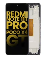 Xiaomi Redmi Note 11T Pro İle Uyumlu Çerçeveli Ekran Dokunmatik Orijinal (Tüm Renkler Uyumlu) - Görsel 2