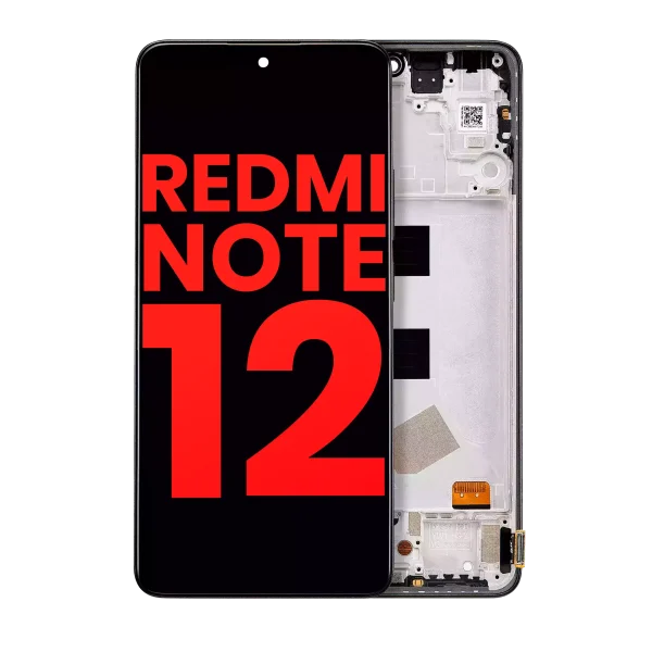 Xiaomi Redmi Note 12 4G İle Uyumlu Çerçeveli   Aftermarket Plus (Tüm Renkler Uyumlu)