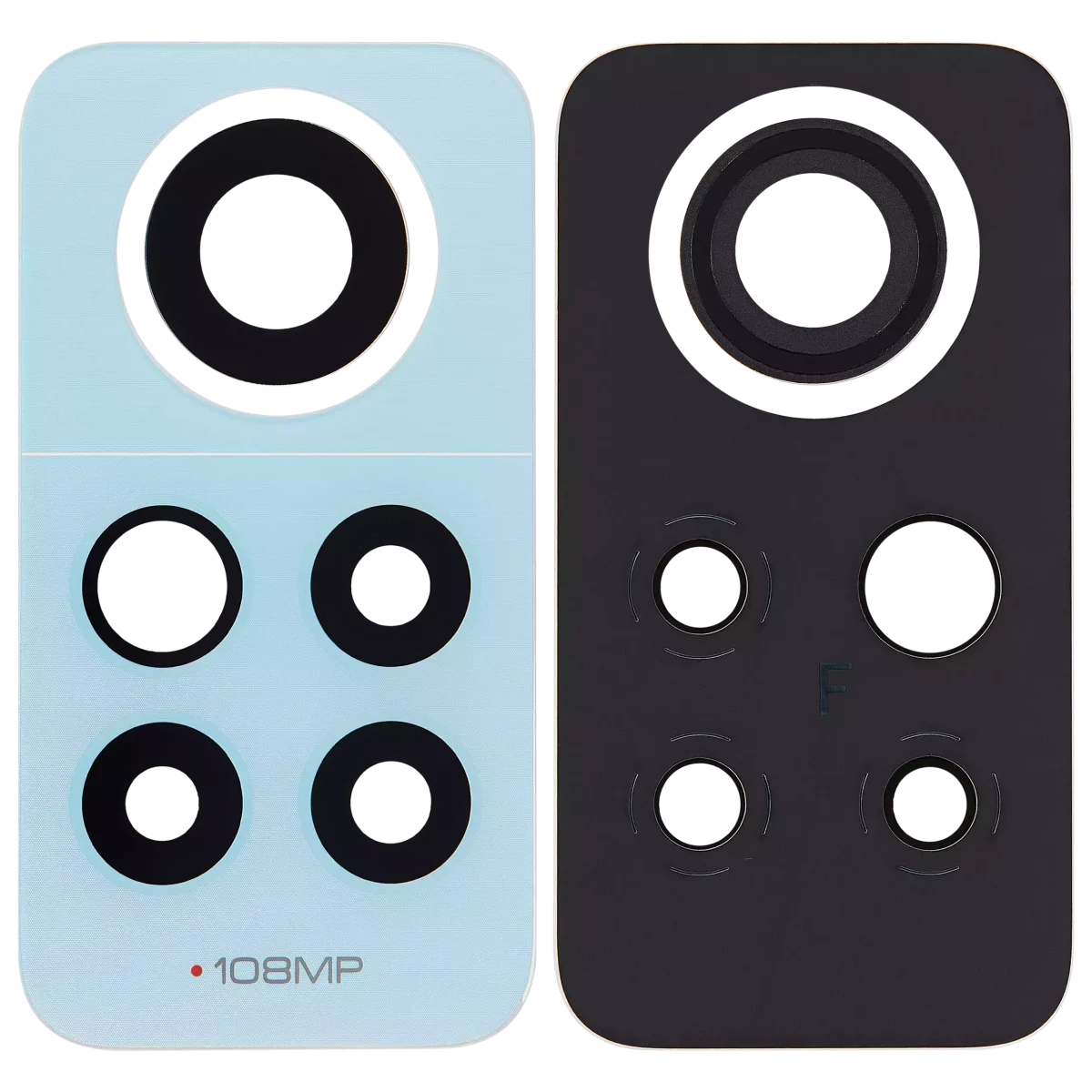 Xiaomi Redmi Note 12 Pro 4G İle Uyumlu Arka Kamera Lensi Sadece Cam (Buz Mavisi) Orijinal