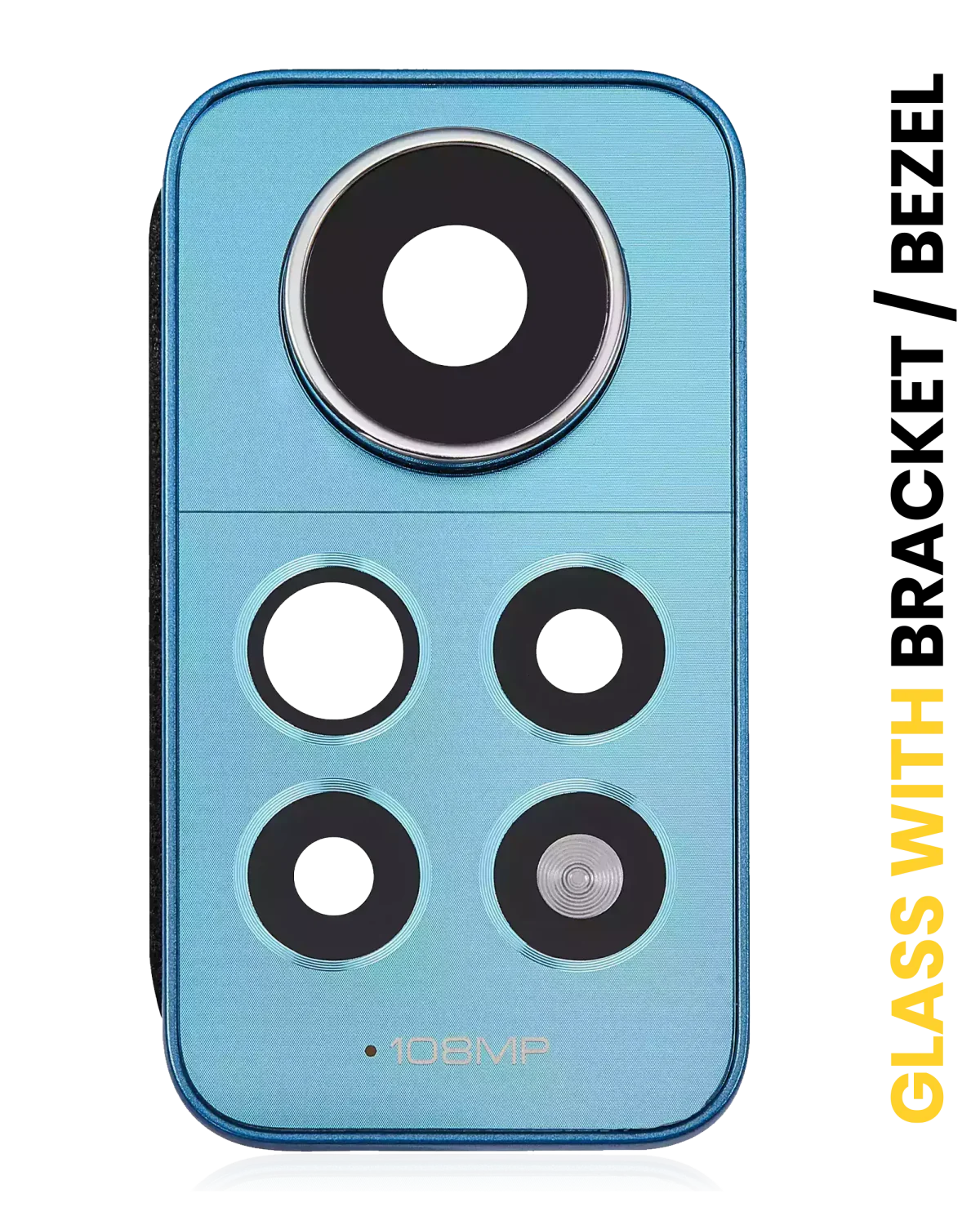 Xiaomi Redmi Note 12 Pro 4G İle Uyumlu Braketli Çerçeveli Arka Kamera Lensi (Star Blue) Orijinal - Görsel 6