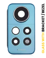 Xiaomi Redmi Note 12 Pro 4G İle Uyumlu Braketli Çerçeveli Arka Kamera Lensi (Star Blue) Orijinal - Görsel 6