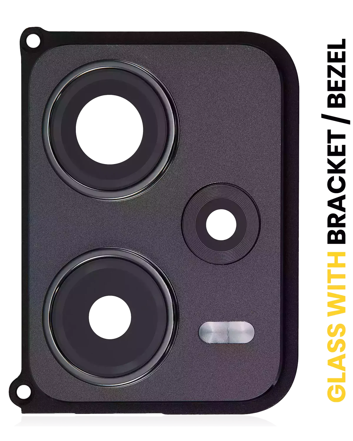 Xiaomi Redmi Note 12 Pro Plus İle Uyumlu Braketli Çerçeveli Arka Kamera Lensi (Obsidyen Siyahı) Orijinal - Görsel 6