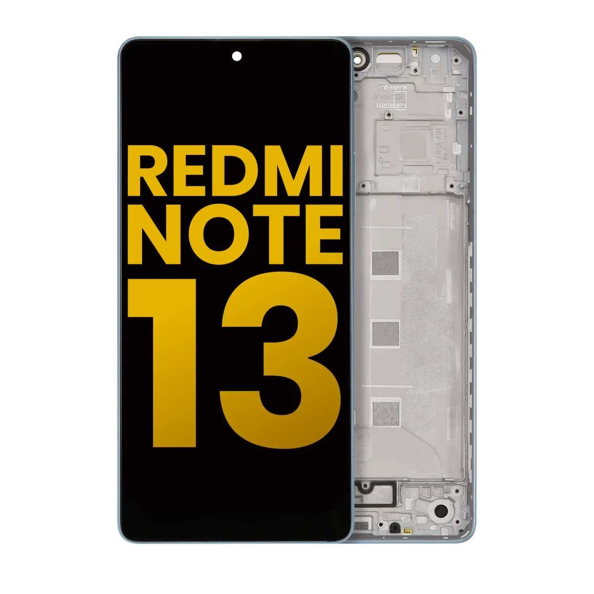 Xiaomi Redmi Note 13 5G İle Uyumlu Çerçeveli Orijinal Amoled Ekran (Mavi)