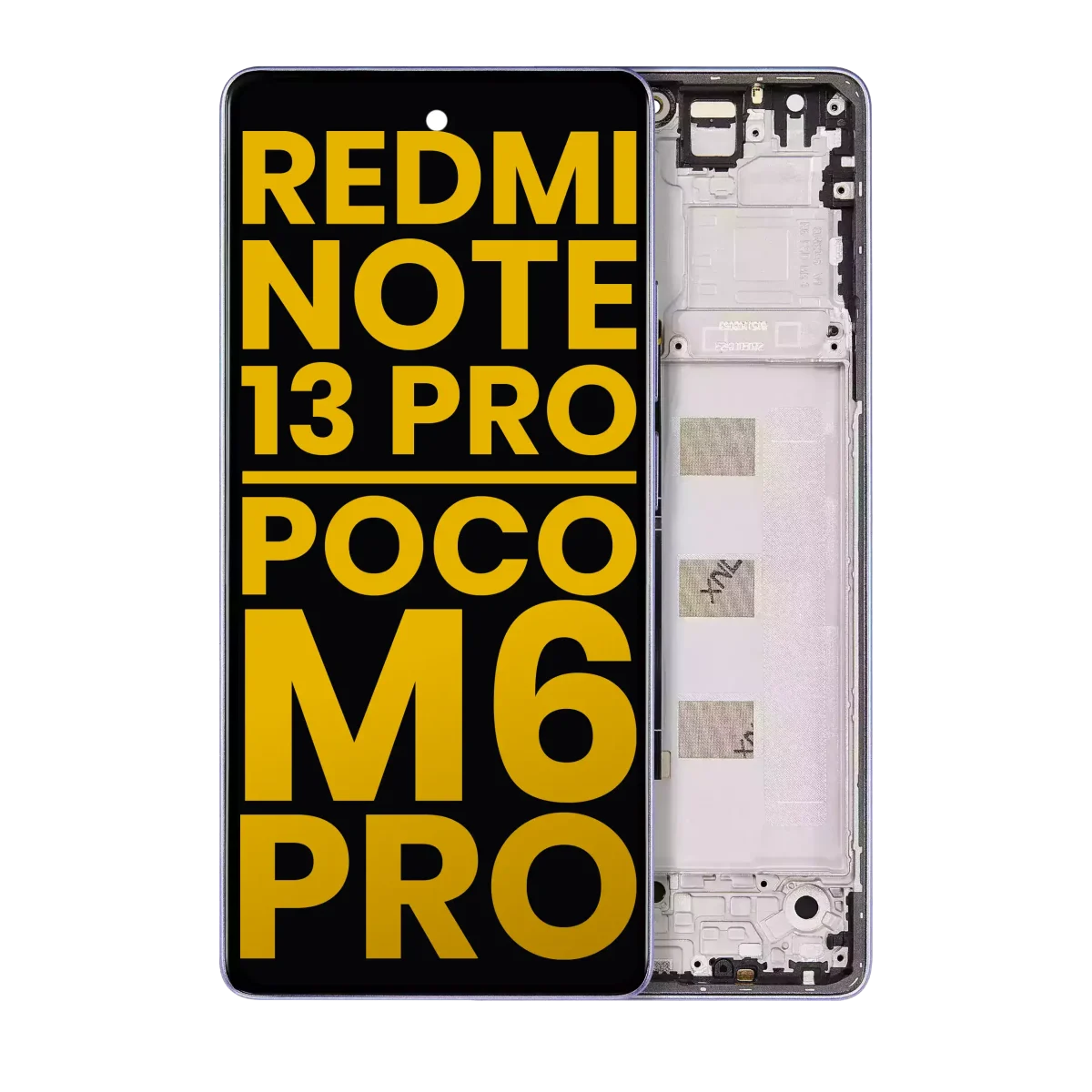 Xiaomi Redmi Note 13 Pro 4G İle Uyumlu Çerçeveli Orijinal Amoled Ekran (Mor) - Görsel 2
