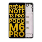 Xiaomi Redmi Note 13 Pro 4G İle Uyumlu Çerçeveli Orijinal Amoled Ekran (Orman Yeşili) - Görsel 2