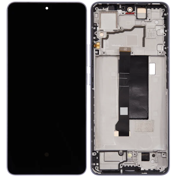 Xiaomi Redmi Note 13 Pro 5G İle Uyumlu Çerçeveli Orijinal Amoled Ekran (Menekşe)