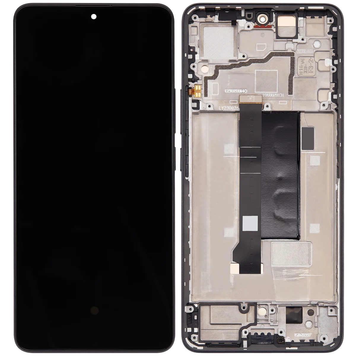 Xiaomi Redmi Note 13 Pro 5G İle Uyumlu Çerçeveli Orijinal Amoled Ekran (Siyah)