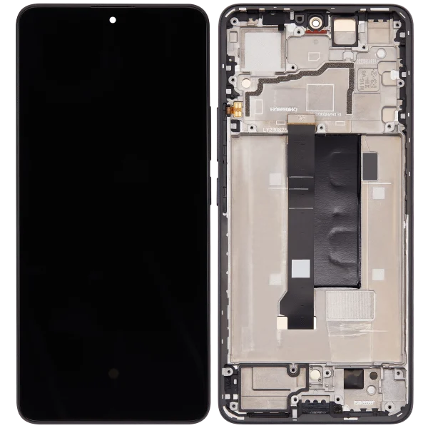 Xiaomi Redmi Note 13 Pro 5G İle Uyumlu Çerçeveli Orijinal Amoled Ekran (Siyah)