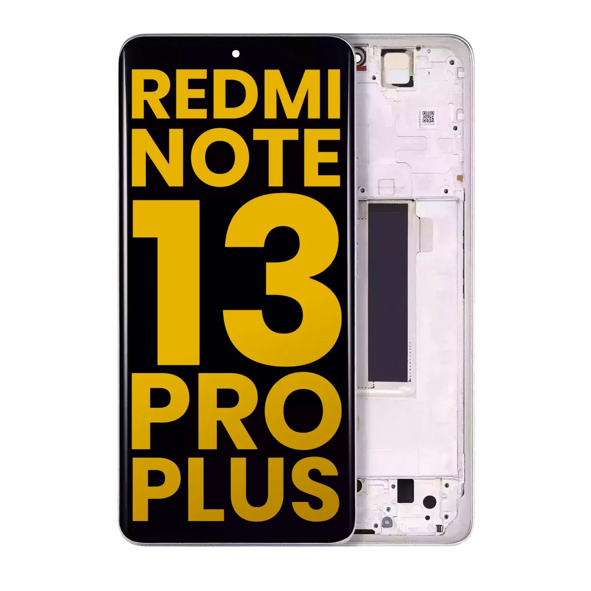 Xiaomi Redmi Note 13 Pro Plus İle Uyumlu Çerçeveli Orijinal Amoled Ekran (Beyaz) - Görsel 2