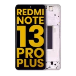Xiaomi Redmi Note 13 Pro Plus İle Uyumlu Çerçeveli Orijinal Amoled Ekran (Beyaz) - Görsel 2