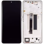 Xiaomi Redmi Note 13 Pro Plus İle Uyumlu Çerçeveli Orijinal Amoled Ekran (Beyaz)