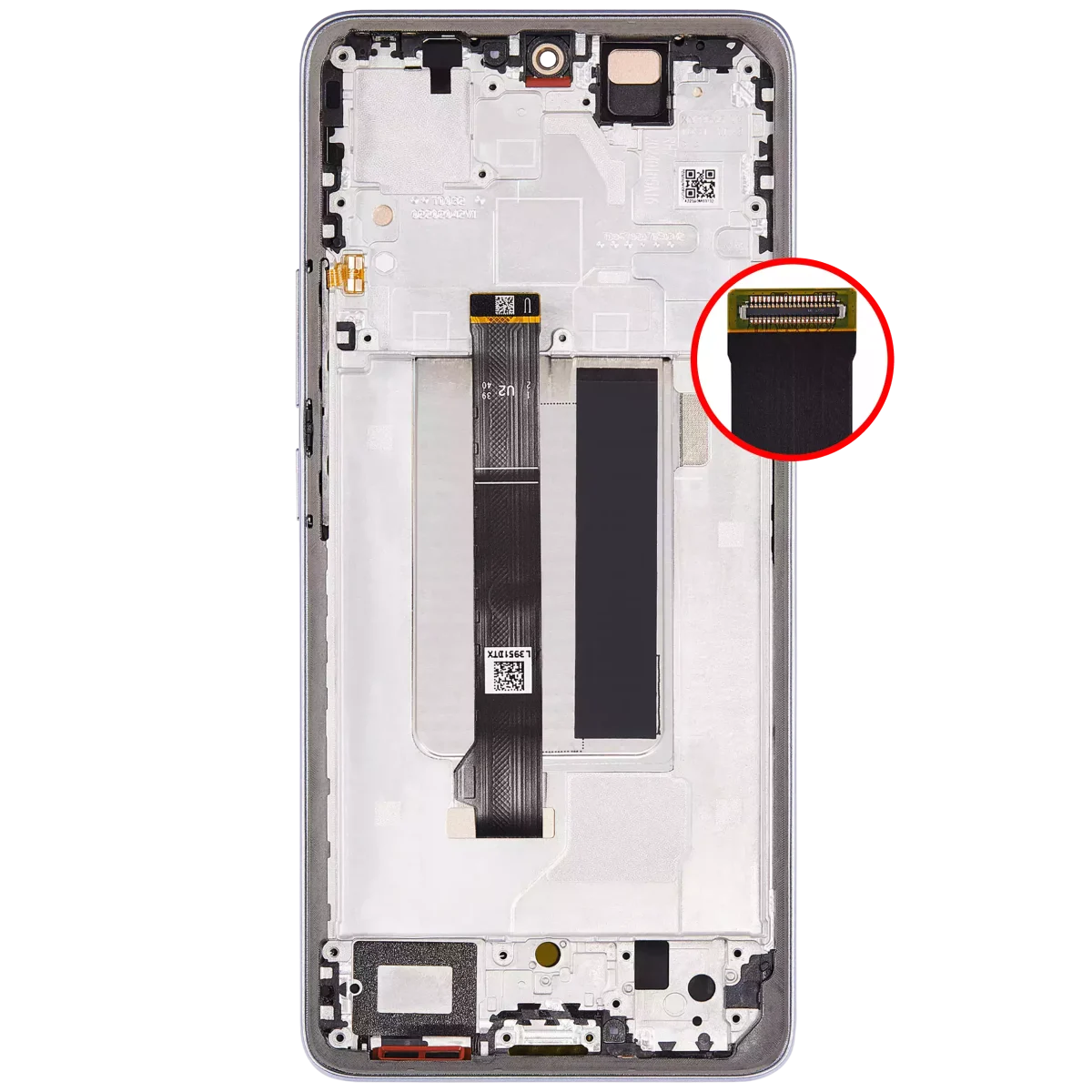 Xiaomi Redmi Note 13 Pro Plus İle Uyumlu Çerçeveli Orijinal Amoled Ekran (Mor) - Görsel 4