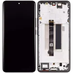 Xiaomi Redmi Note 13 Pro Plus İle Uyumlu Çerçeveli Orijinal Amoled Ekran (Siyah)