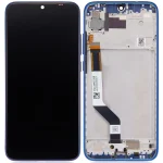 Xiaomi Redmi Note 7 İle Uyumlu / 7 Pro Orijinal (Mavi)  Çerçeveli Ekran Dokunmatik